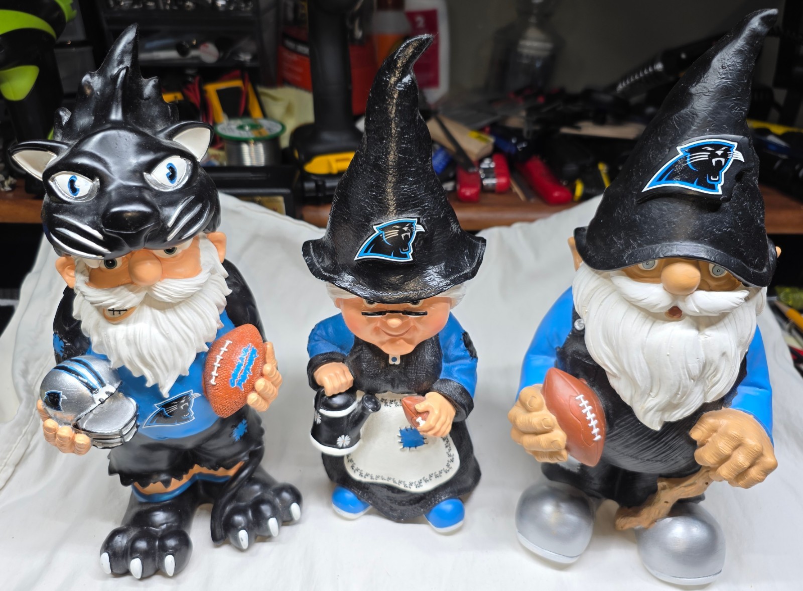 NFL Carolina Panthers NFL Team Gnomes 8” Forever Collectibles no boxes
