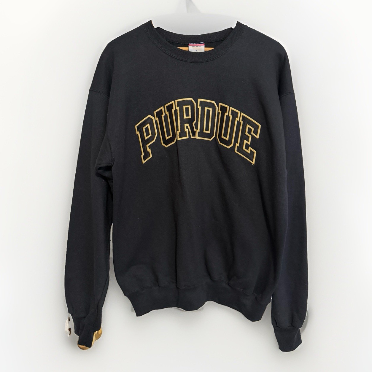 Champion Vintage Purdue Boilermakers Crewneck Sweatshirt Size L Embroidered
