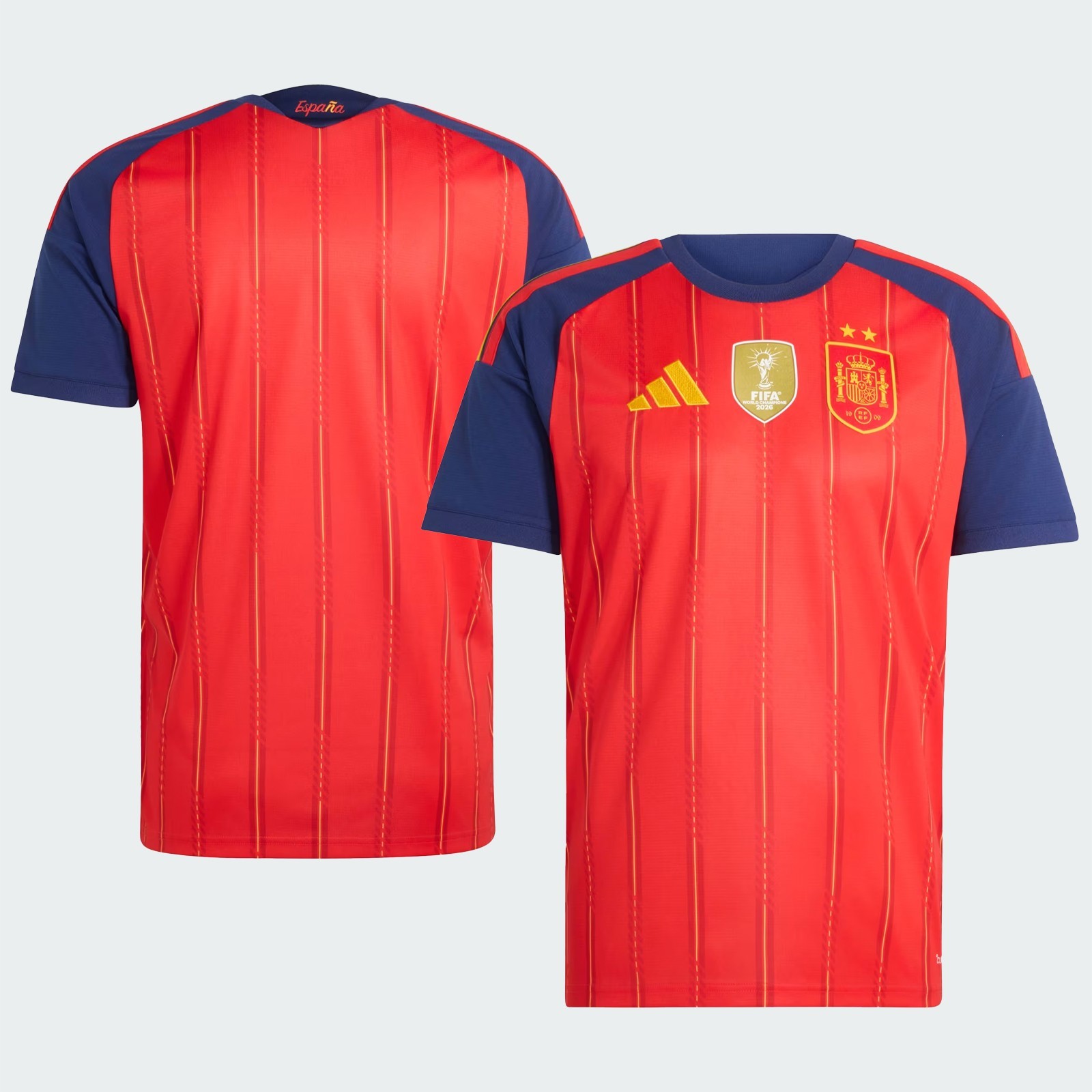 Spain 2026 World Cup Champions Custom Stitched, V02