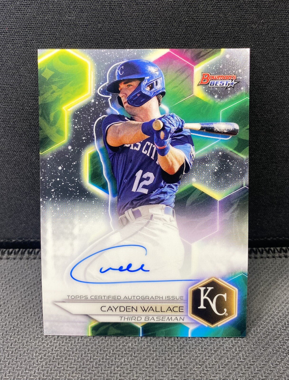 Cayden Wallace 2023 Bowman’s Best On Card Autograph Prospect #B23-CW Rookie Ssp