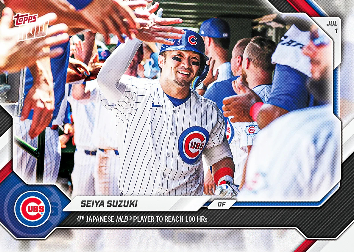 Seiya Suzuki – 2026 MLB Topps NOW® Card 401 4th Japan Player to 100 HRs Presale