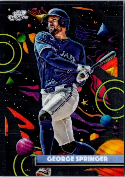 2025 Topps Cosmic Chrome George Springer #85 Blue Jays Base Card