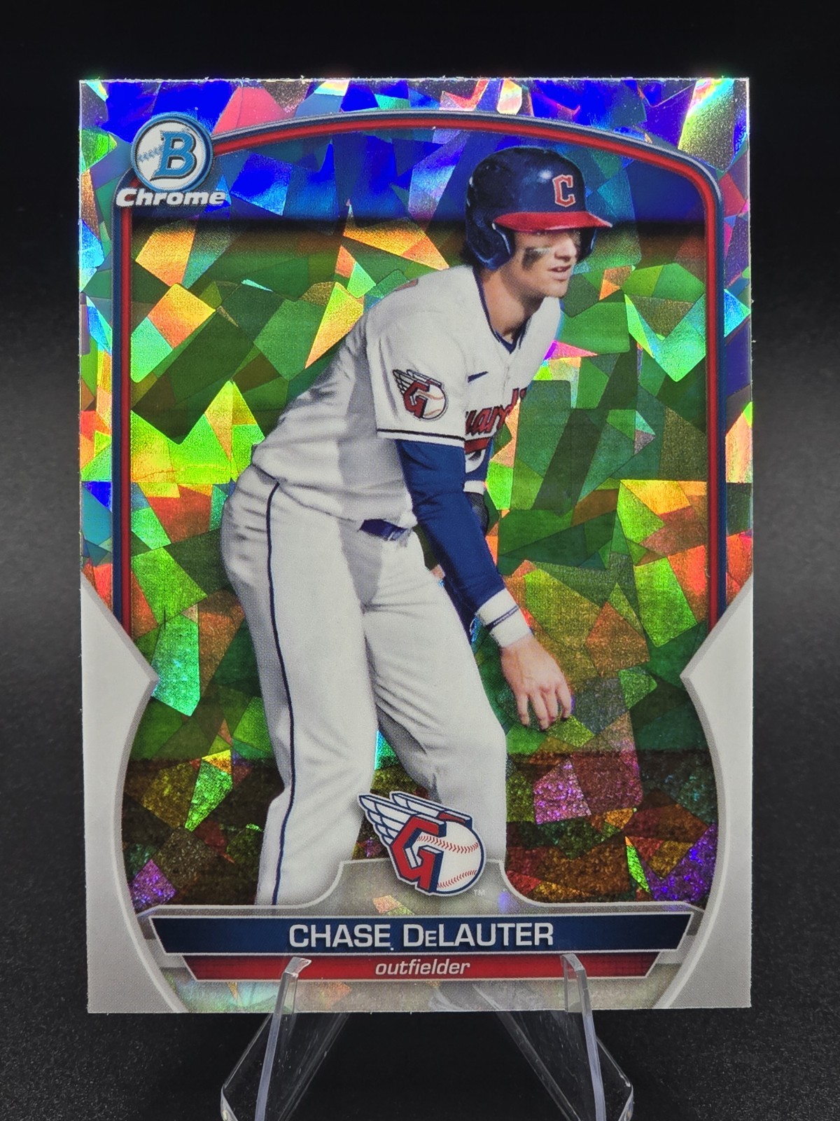 2023 Bowman Chase DeLauter Chrome Prospects Atomic Refractor #BCP-103 Guardians