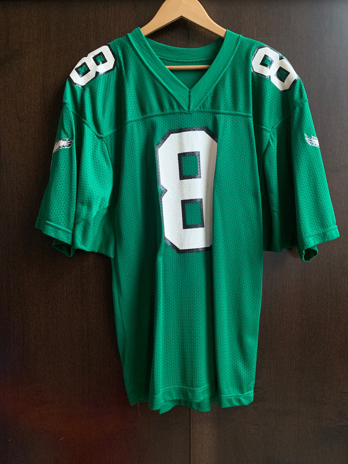 Vintage Philadelphia Eagles Jersey, Russell Athletic Sm/Md – #8