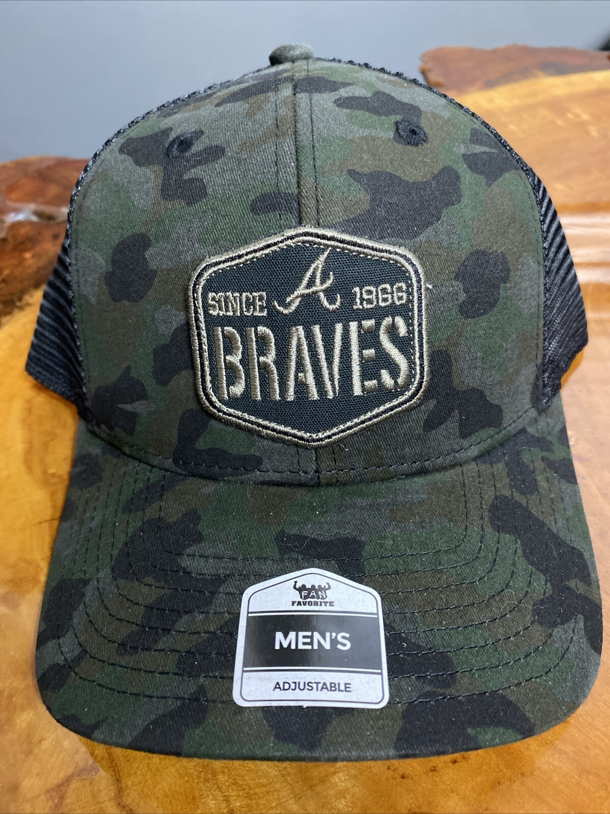 Genuine Merchandise Atlanta Braves Camo Hat MLB NEW Snap Back Adjustable
