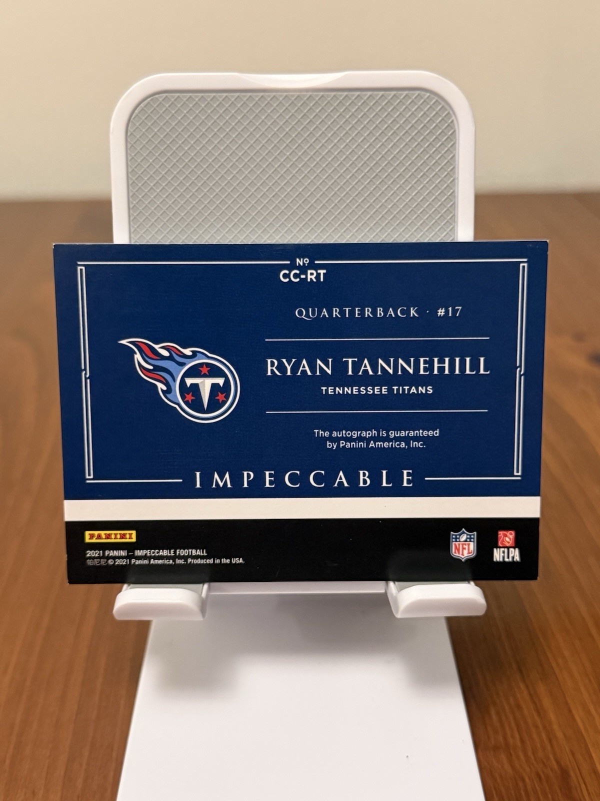 2021 Panini Impeccable – Canvas Creations Ryan Tannehill #CC-RT /25
