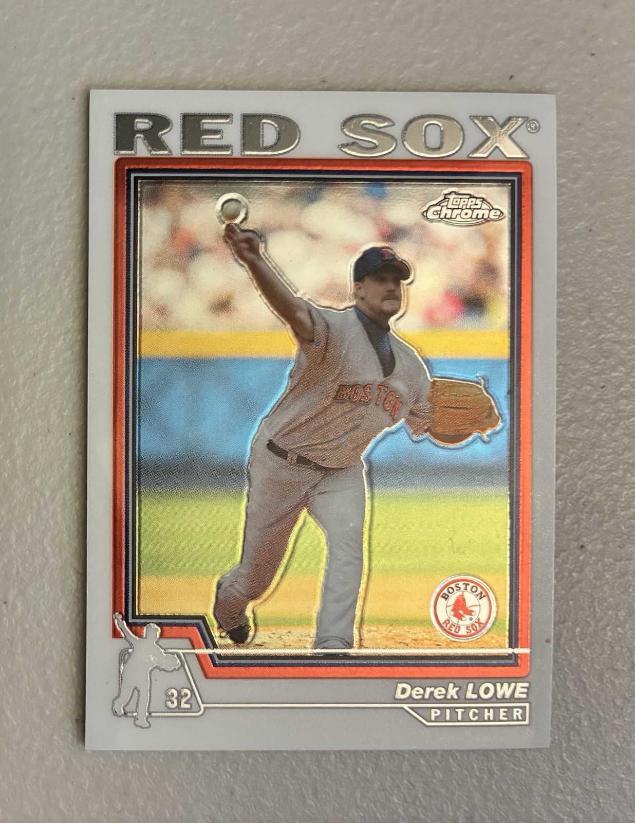 2004 Topps Chrome Derek Lowe Baseball Card #194