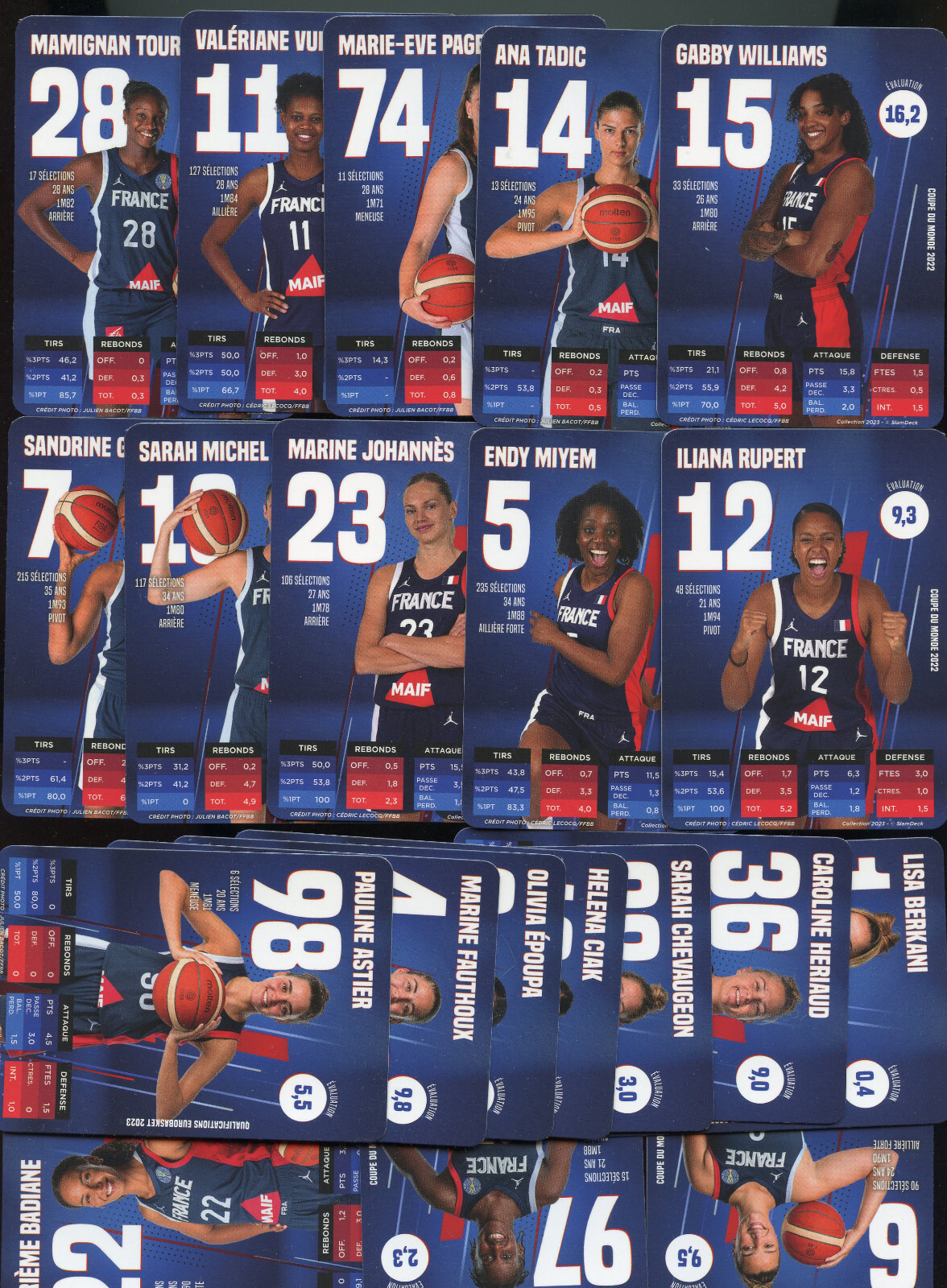 OLYMPICS 20 LOT 2023 SLAM DECK MARINE JOHANNES TEAM FRANCE CARD PAULINE ASTIER