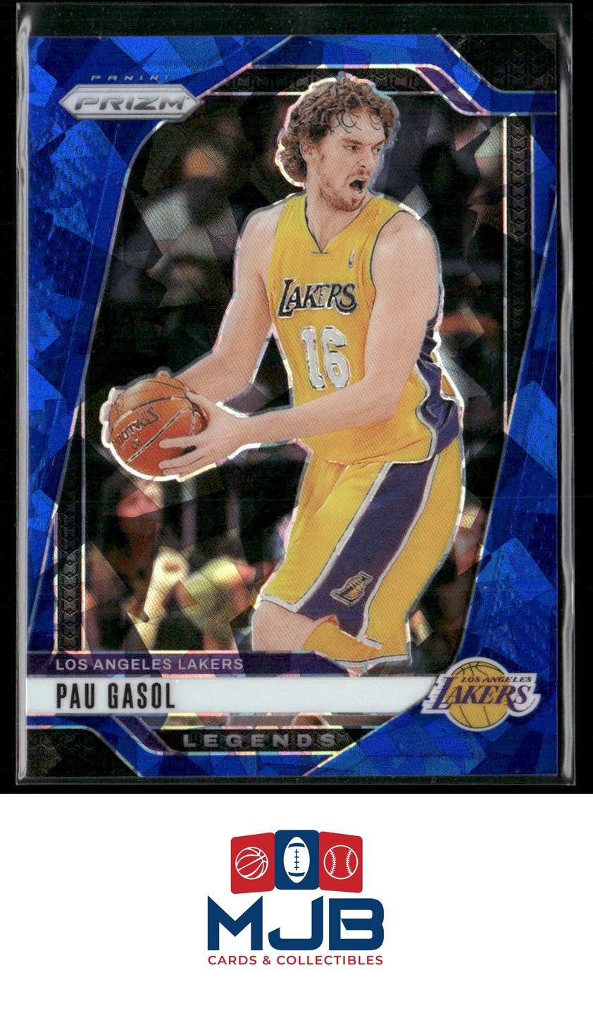 2024-25 Panini Prizm Pau Gasol Prizms Blue Ice #/125 #281 Los Angeles Lakers