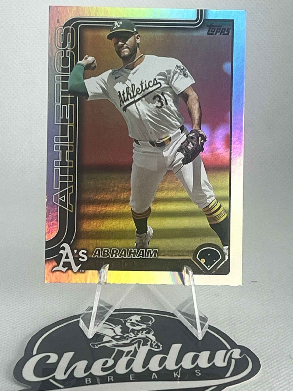 2025 Topps Series 1 Rainbow Foil Parallel #245 ABRAHAM TORO Athletics