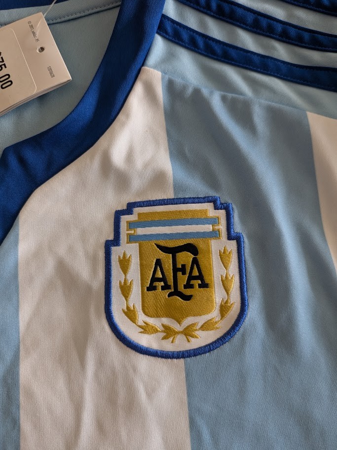 Adidas Women’s Argentina 2015 Home Futbol Soccer Jersey Uniform Messi Large LG L