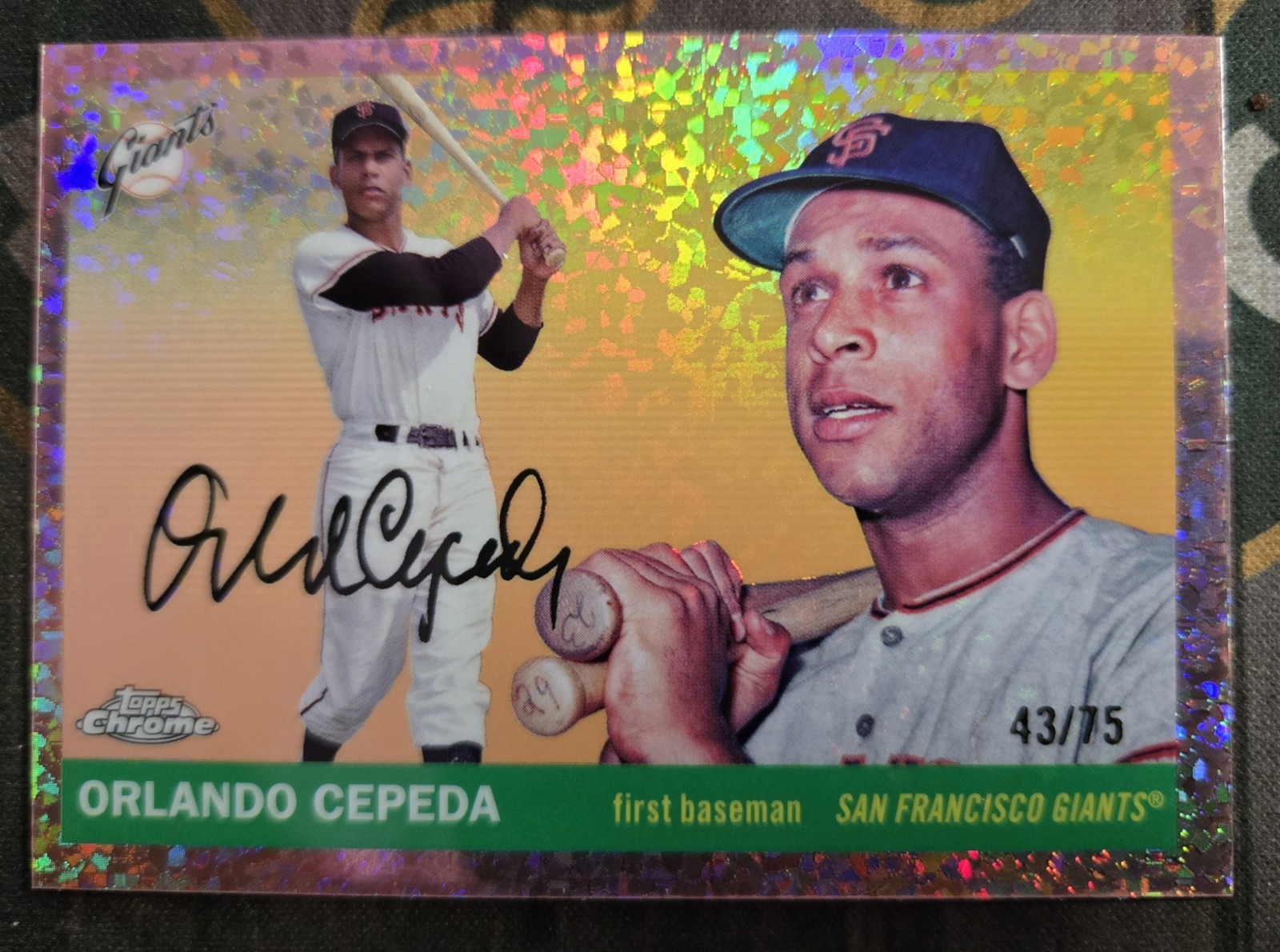 2025 Topps Chrome Platinum – Orlando Cepeda Rose Gold Refractor /75