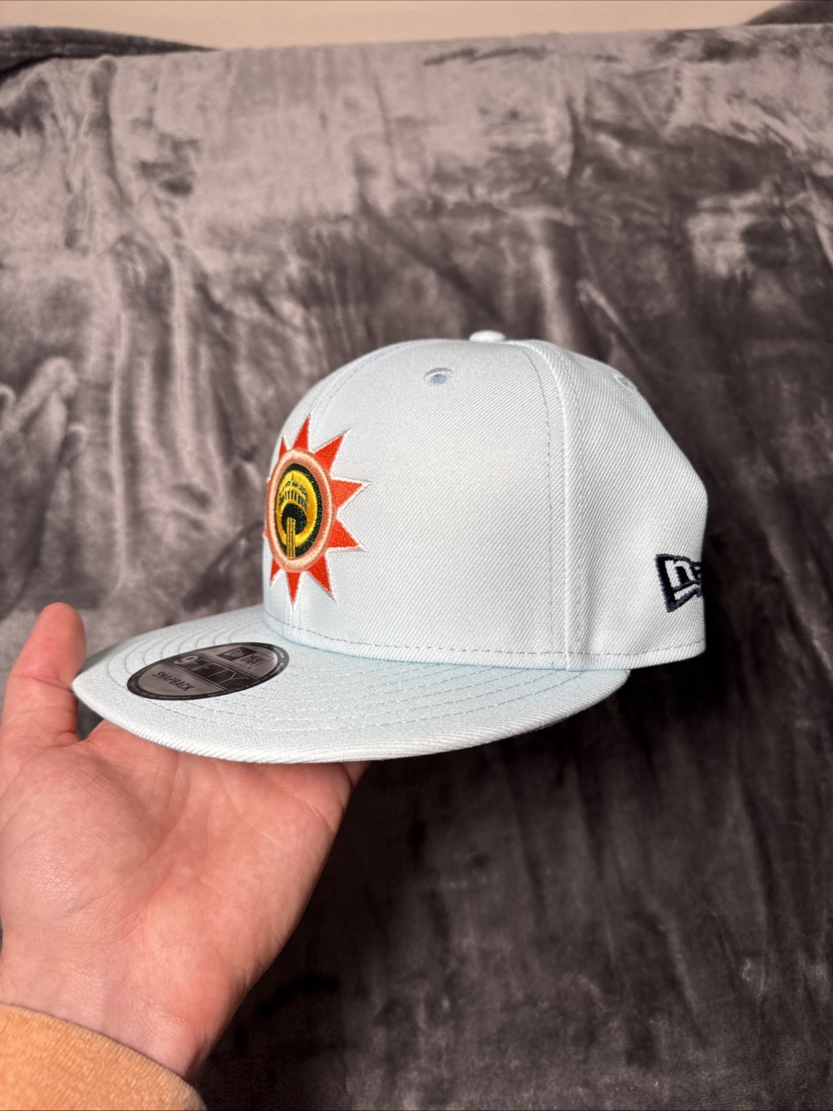San Antonio Spurs NBA Light Blue New Era 9Fifty City Connect Snapback Hat