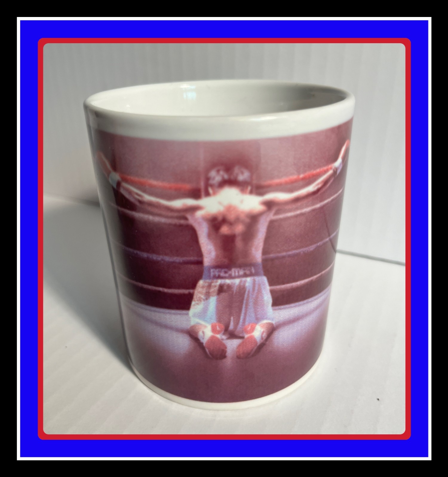 Manny “Pacman” Pacquiao + Freddie Roach Dual Autographed Coffee Mug Nike Ad Pic