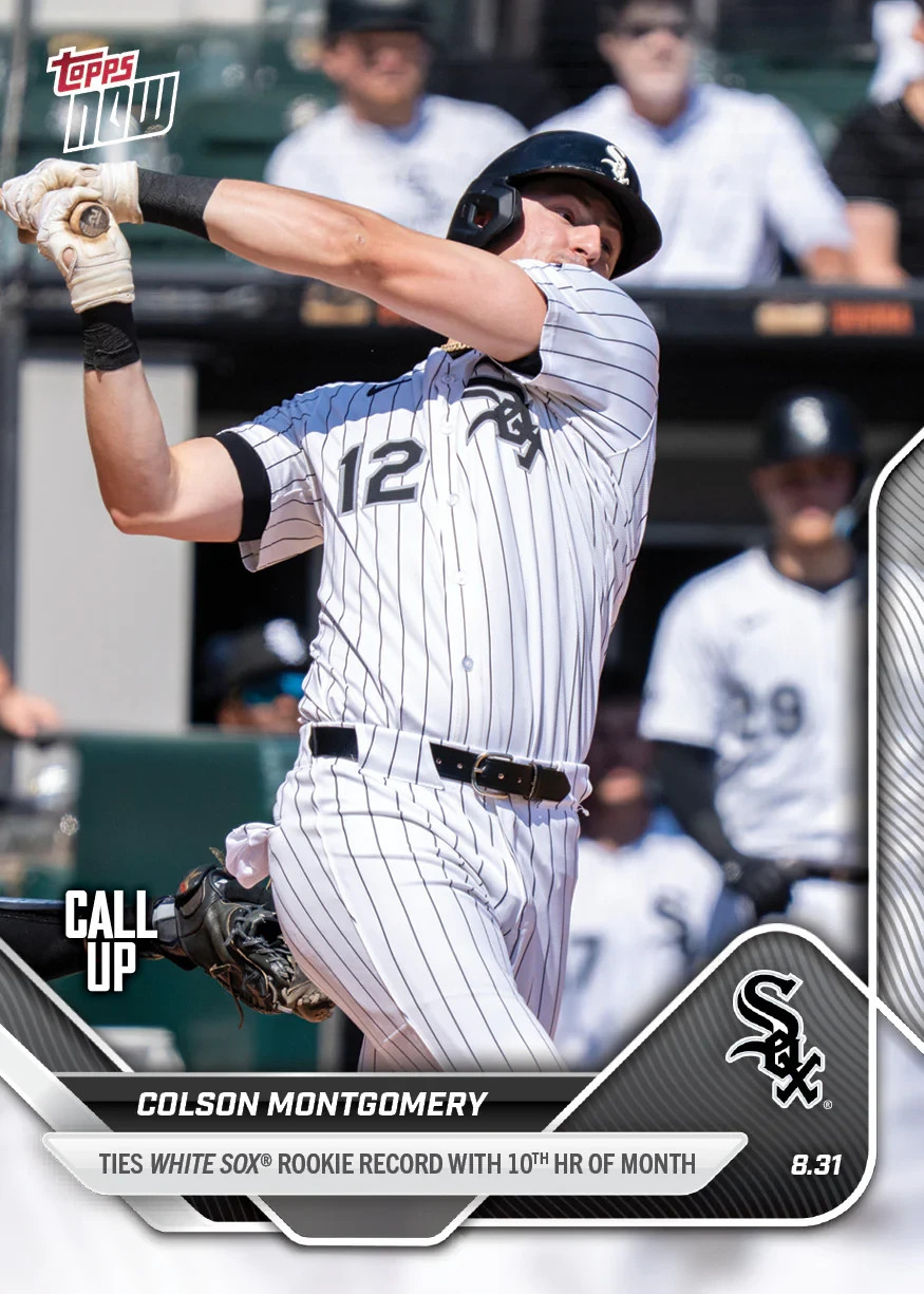 2025 Topps Now Card 638 Colson Montgomery 10th HR Month (CU) -25 Cent Shipping!