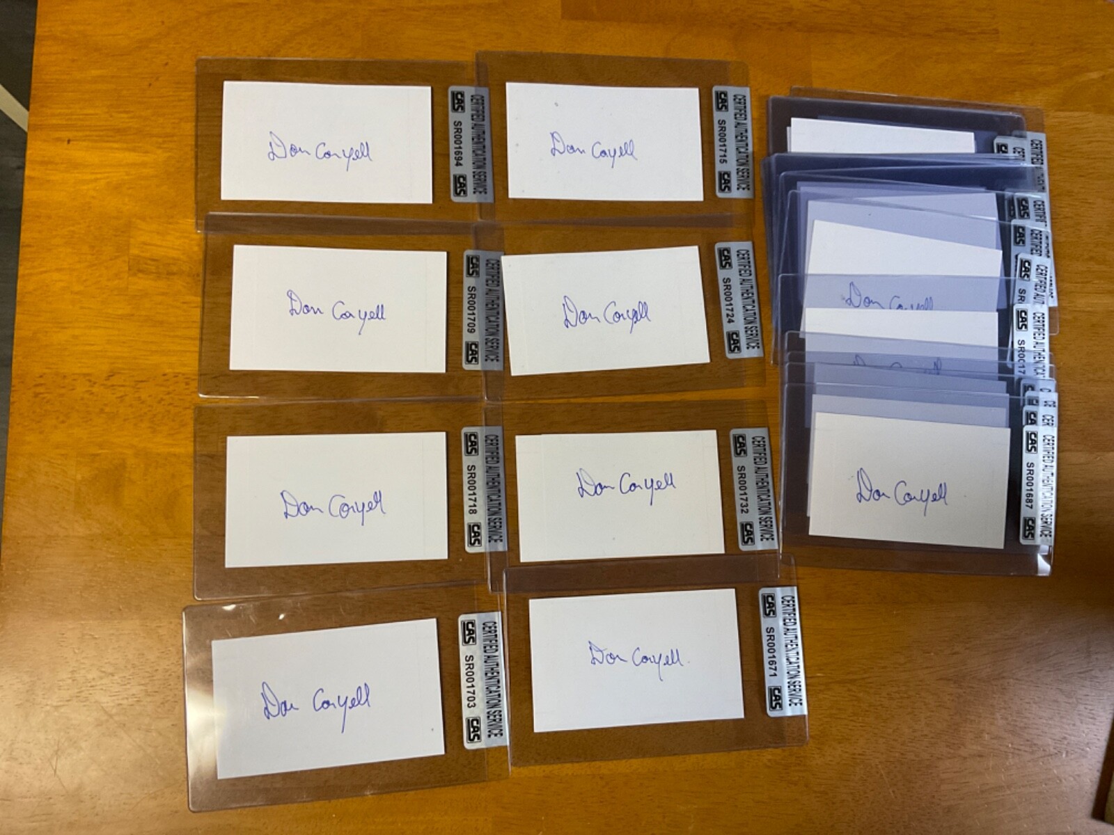 Don Coryell Football Hall of Fame Signed Autograph Cut 3×5 Index Card Rare!! CAS