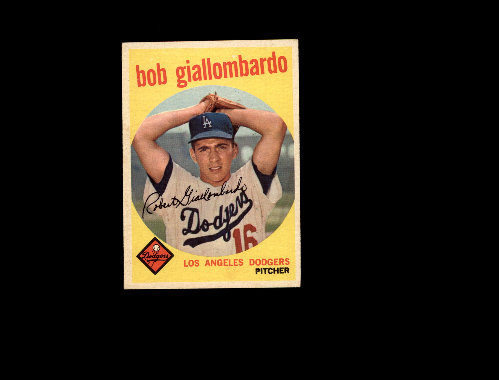 1959 Topps 321A Bob Giallombardo RC with Option Line EX-MT #D1,314598