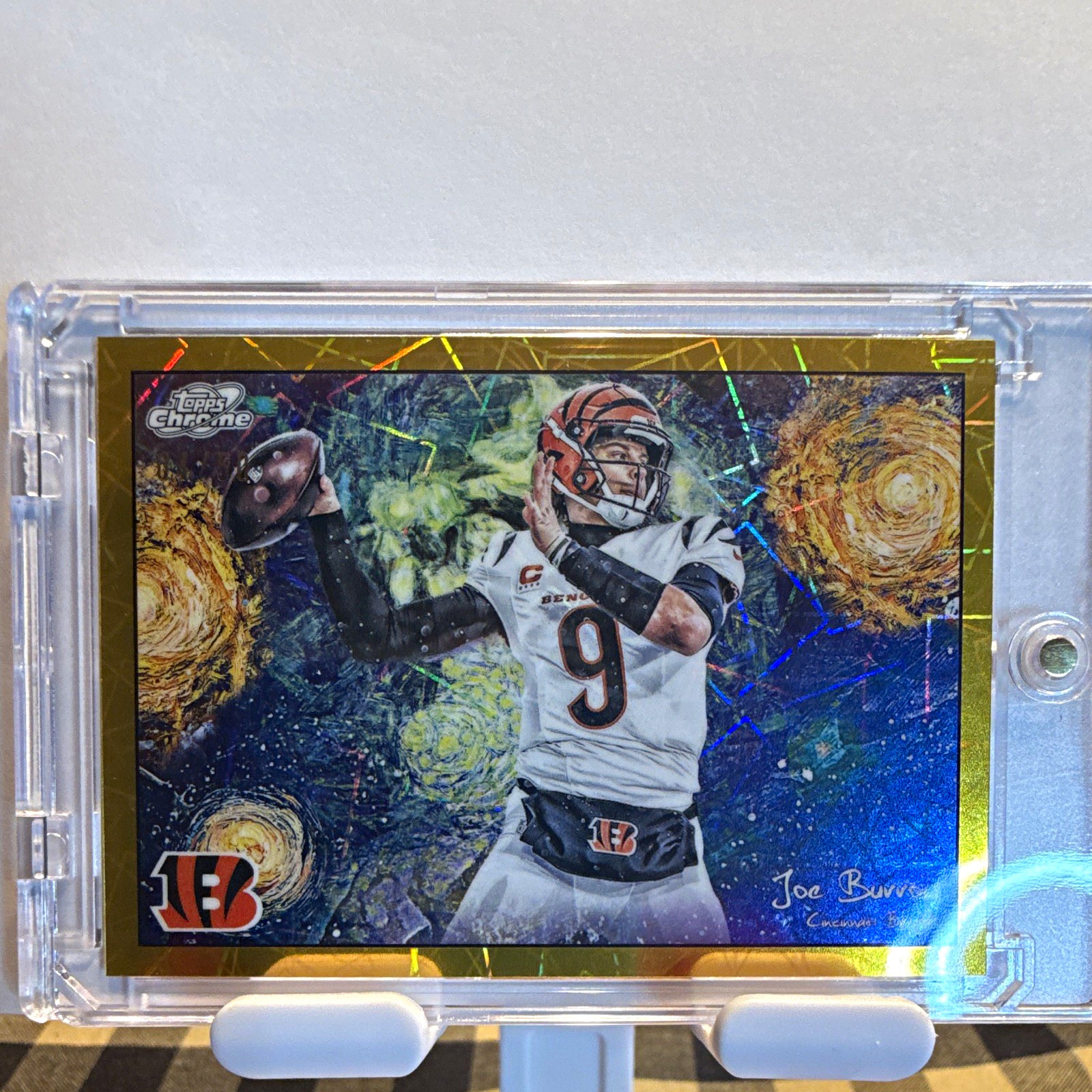 Topps Chrome Cosmic2025 Joe Burrow Stars of the Night Gold /50 #STN-13 Bengals