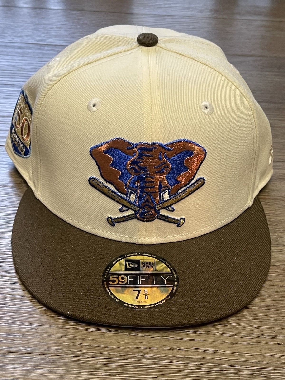 New Era 59Fifty Oakland Athletics Fitted Hat Size 7 5/8 Stomper Cap MLB Baseball