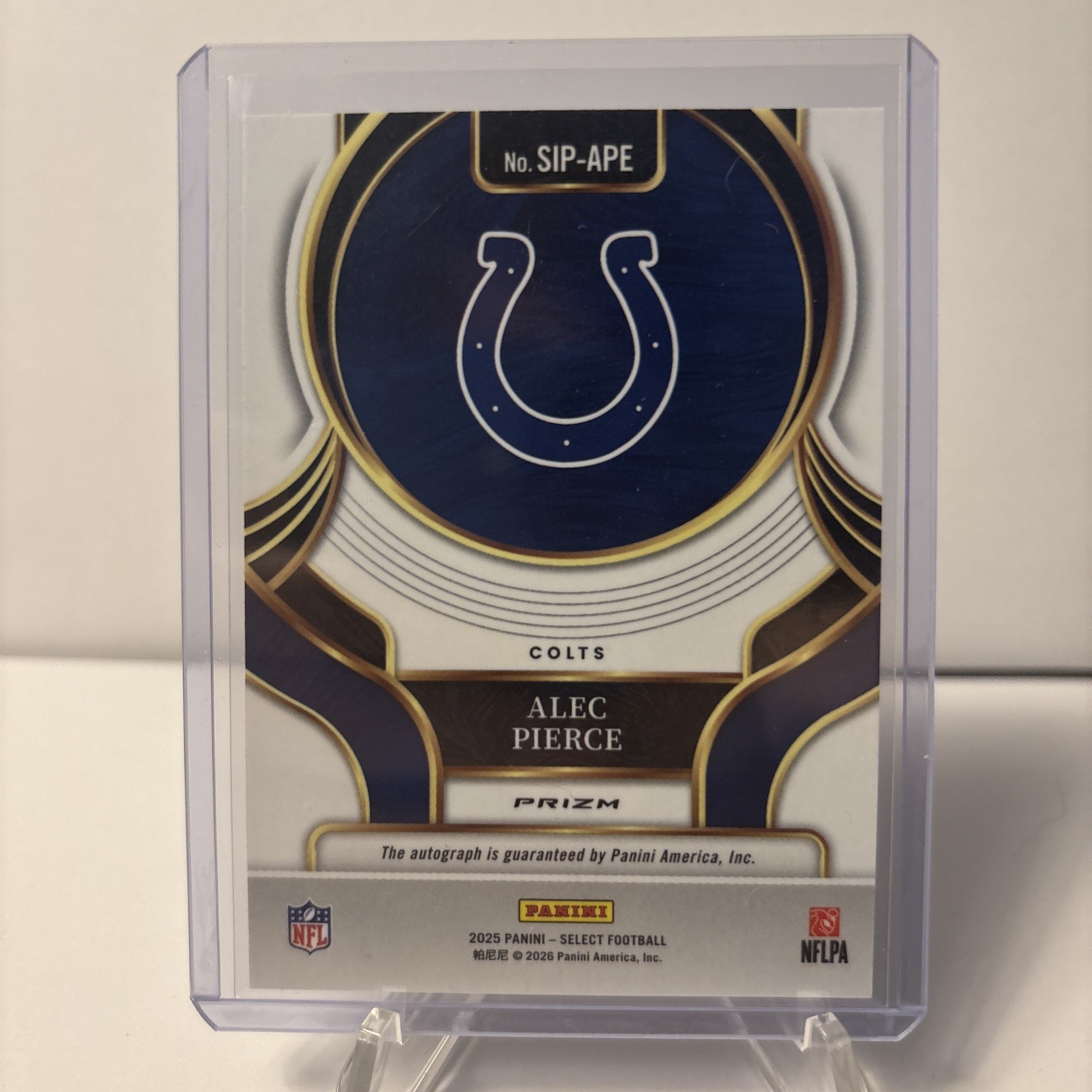 2025 Panini Select – Select Signatures Alec Pierce #SIP-APE (AU)