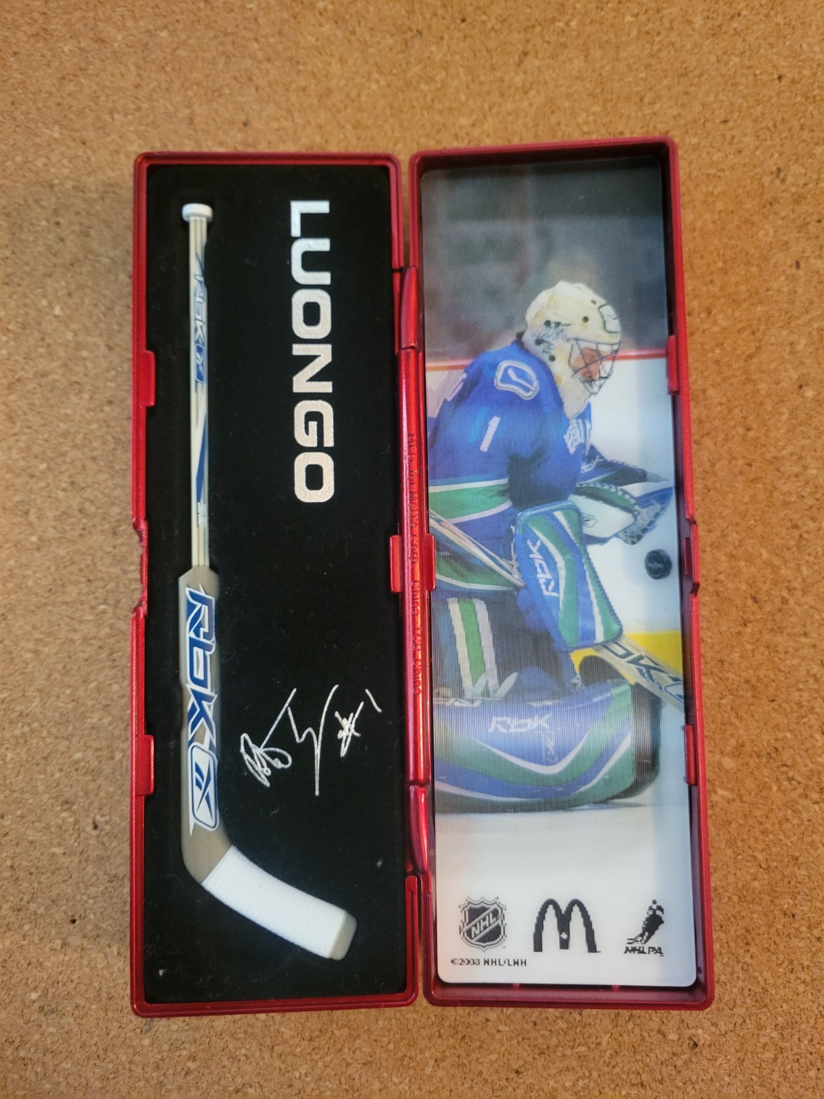 MCDONALDS NHL STAR STICKS GOALIE 2007 2008 SET OF 6 BRODEUR EMERY HUET FLEURY