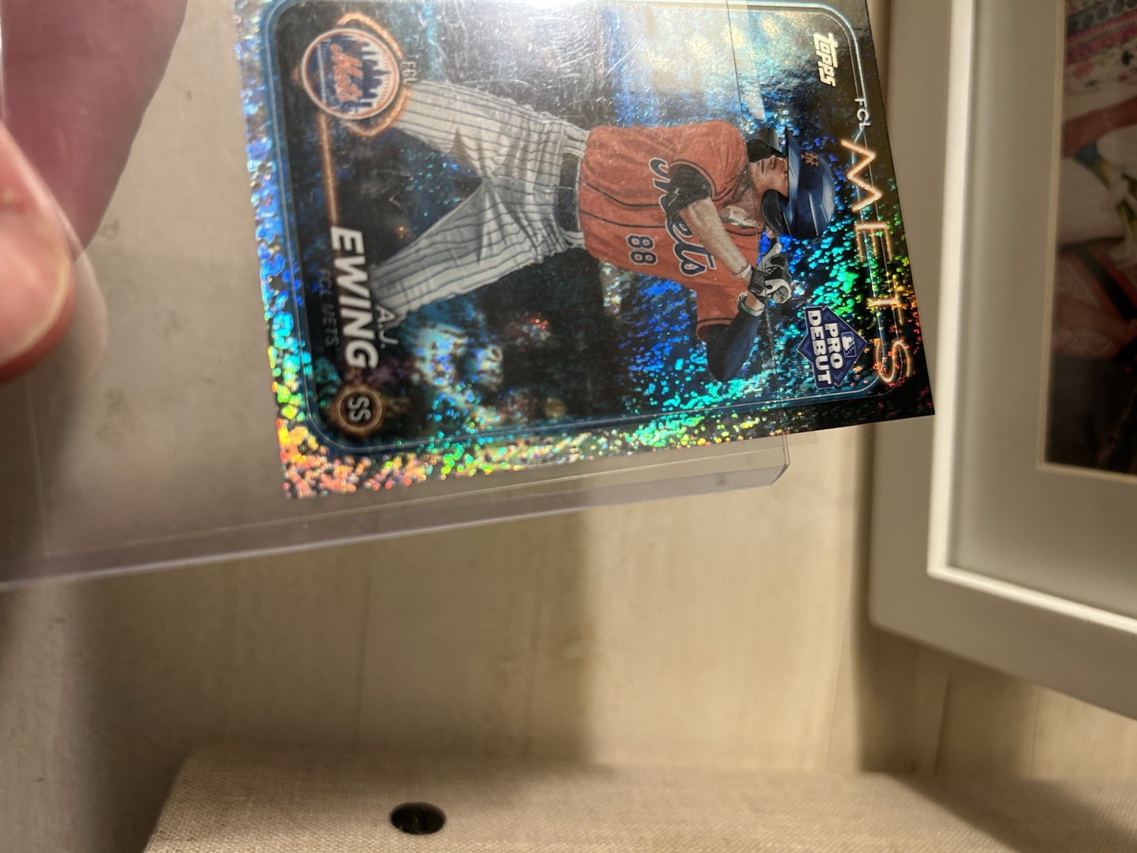 AJ Ewing SPARKLE FOIL 2024 Topps Pro Debut PD-48 FOUR/175 METS Non Auto NM-MT
