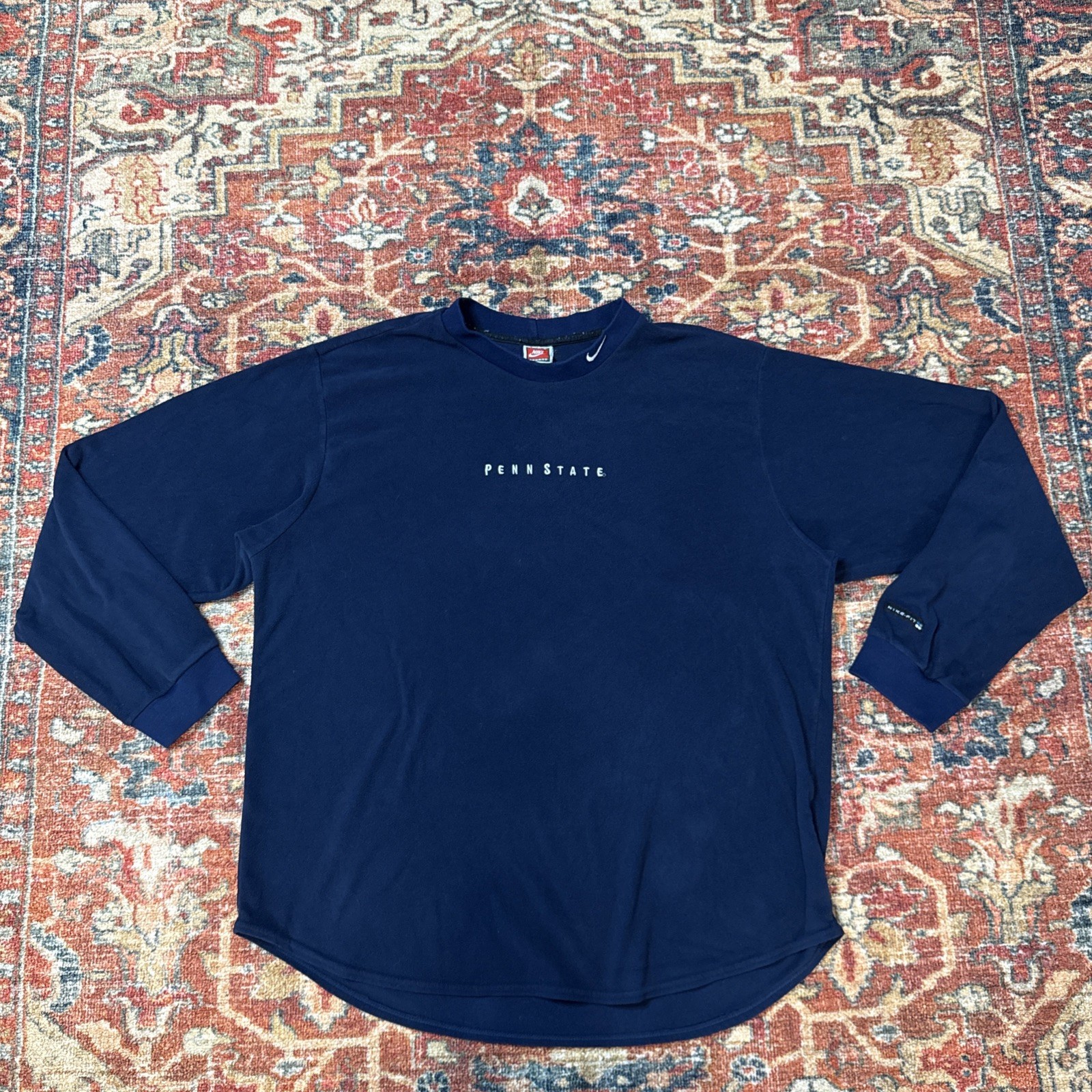Nike 90’s Penn State Men’s XL Fleece Pullover Crewneck College Nike-Fit