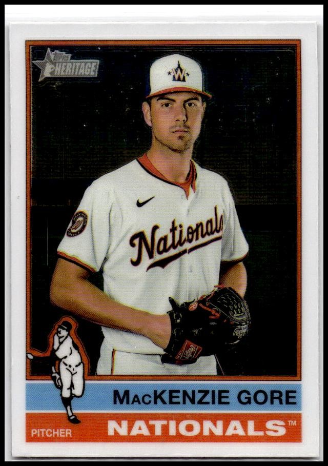 2025 Topps Heritage #467 MacKenzie Gore Chrome