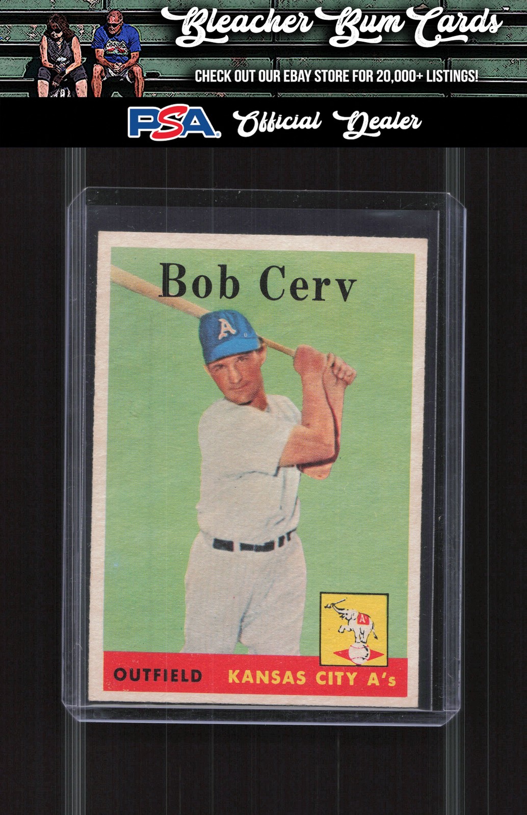 1958 Topps 329 Bob Cerv EX-MT+