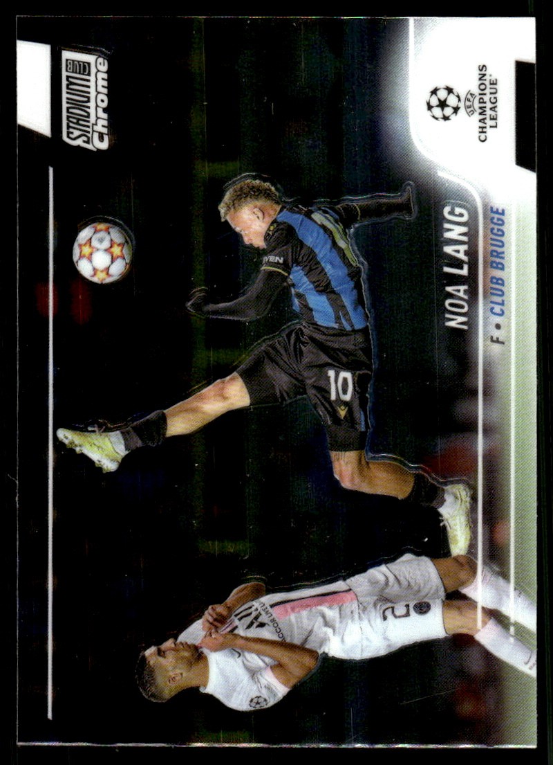 Noa Lang 2021-22 Stadium Club Chrome UEFA Champions League #65 Club Brugge KV