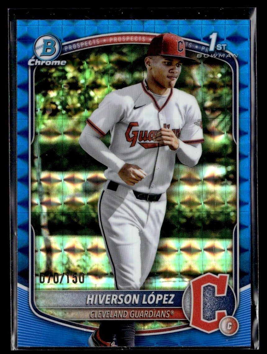 2025 Bowman Chrome Prospects Blue Geometric /150 Hiverson Lopez 070/150