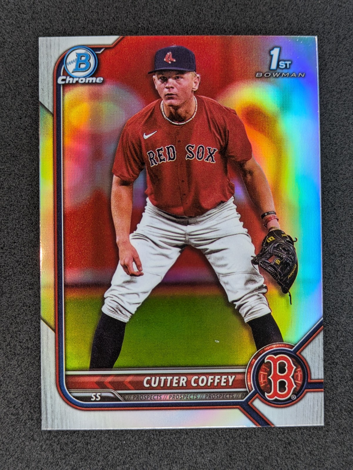 2022 Bowman Draft #BDC-200 Cutter Coffey Chrome Refractor Boston Red Sox