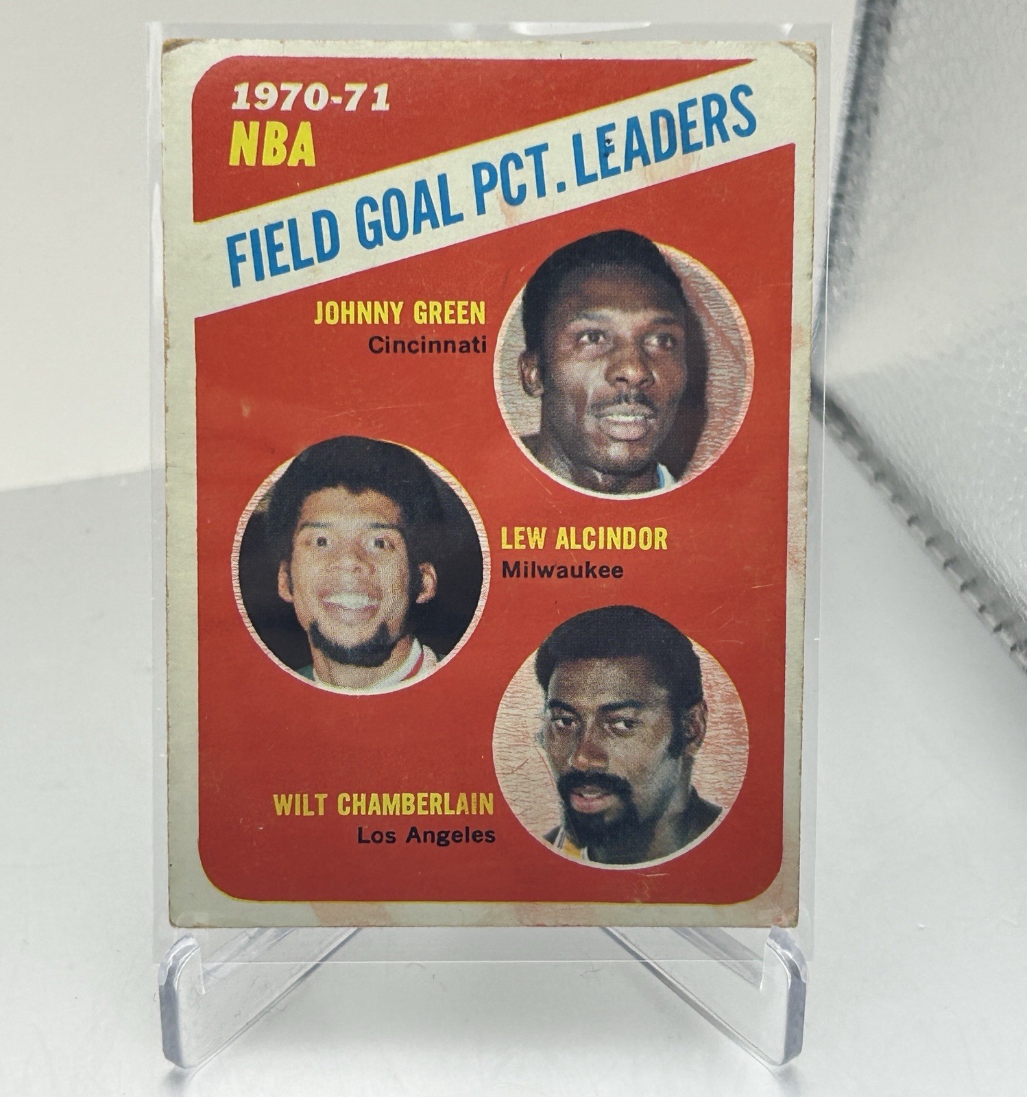 1971-72 Topps – League Leaders Kareem Abdul-Jabbar, Wilt Chamberlain, Johnny…