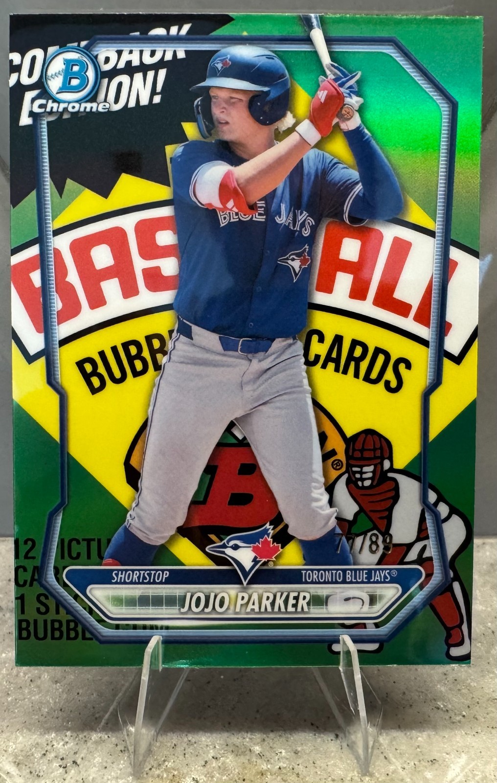 JoJo Parker 2026 Bowman Chrome Prospects Packfractor /89 – #8 Overall Draft Pick