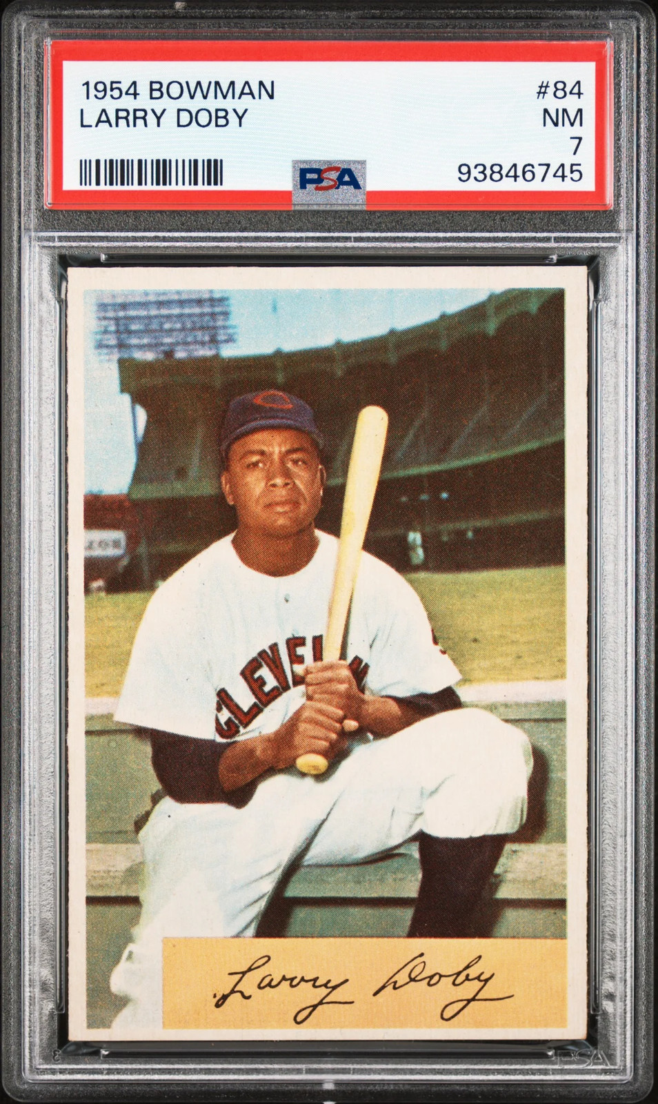 1954 Bowman #84 Larry Doby Indians PSA 7