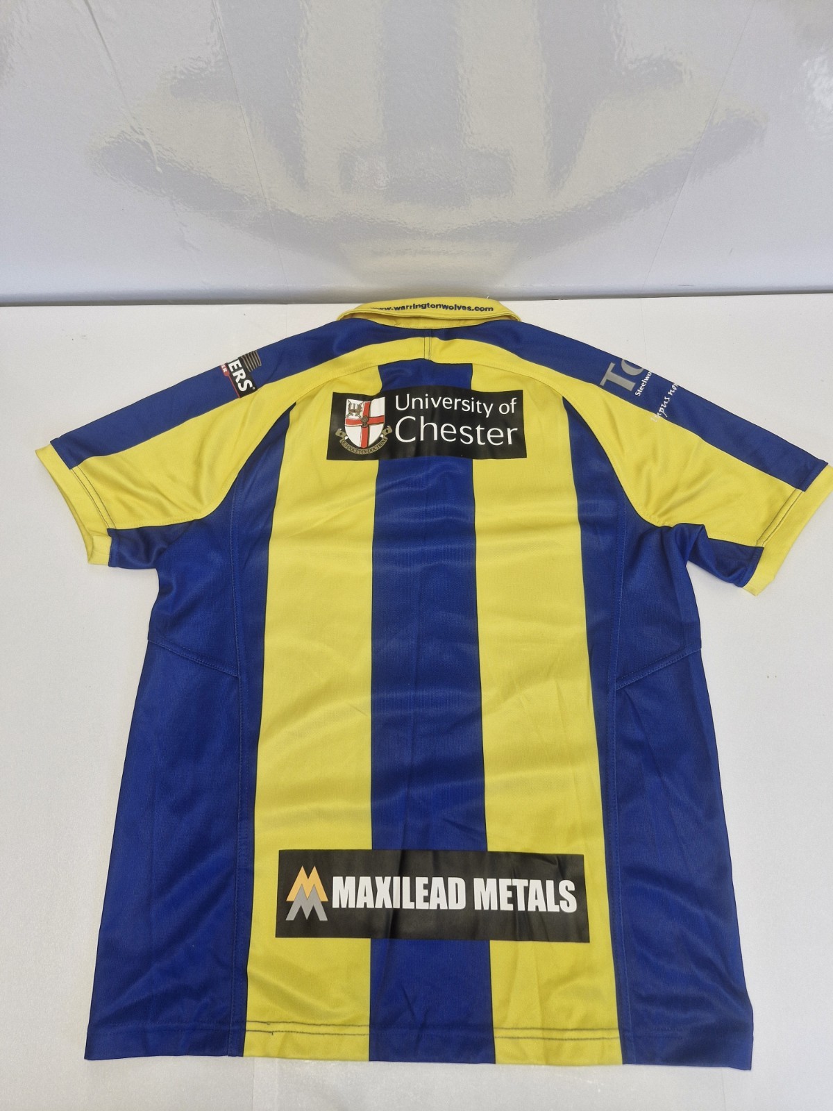 Warrington Wolves Rugby Shirt, Size M, ISC, Very Good Condition