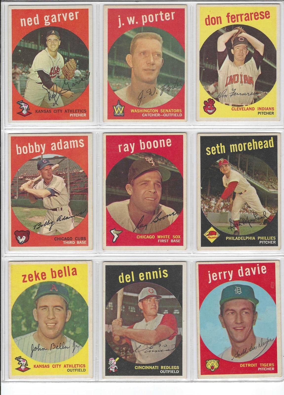 1959 TOPPS BASEBALL CARD SINGLES (205-323) $1.50+ w/ discount