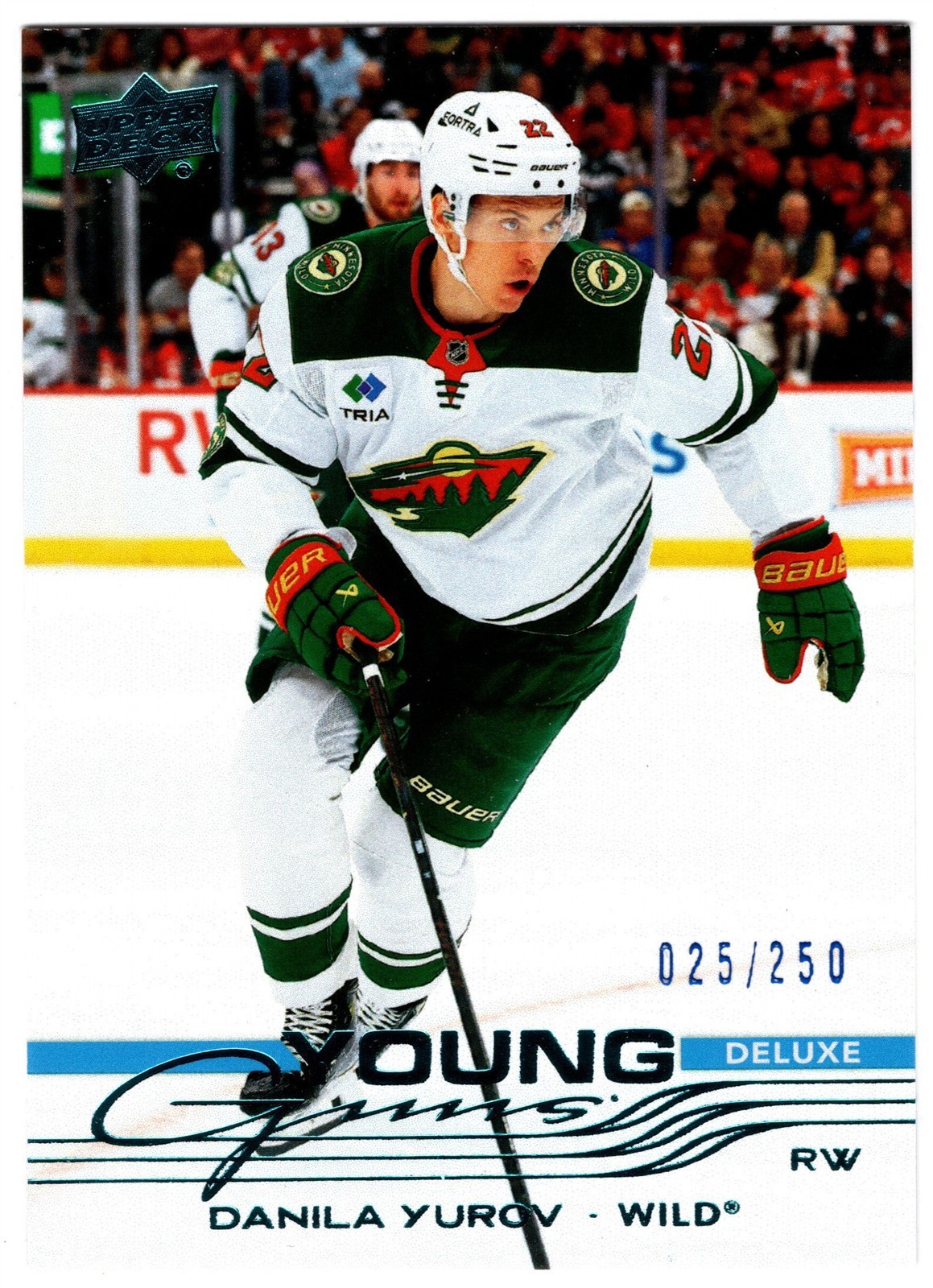 2025-26 Upper Deck Young Guns Deluxe DANILA YUROV 452 #/250 Minnesota Wild UD RC