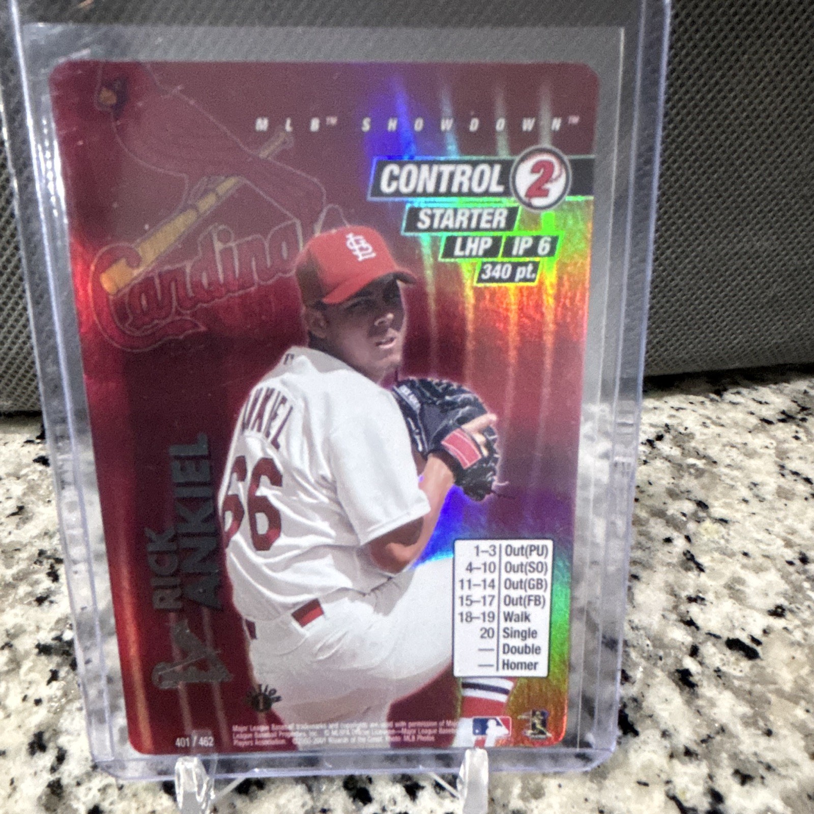 MLB Showdown 2001 Foil Rick Ankiel St. Louis Cardinals Card #401/462