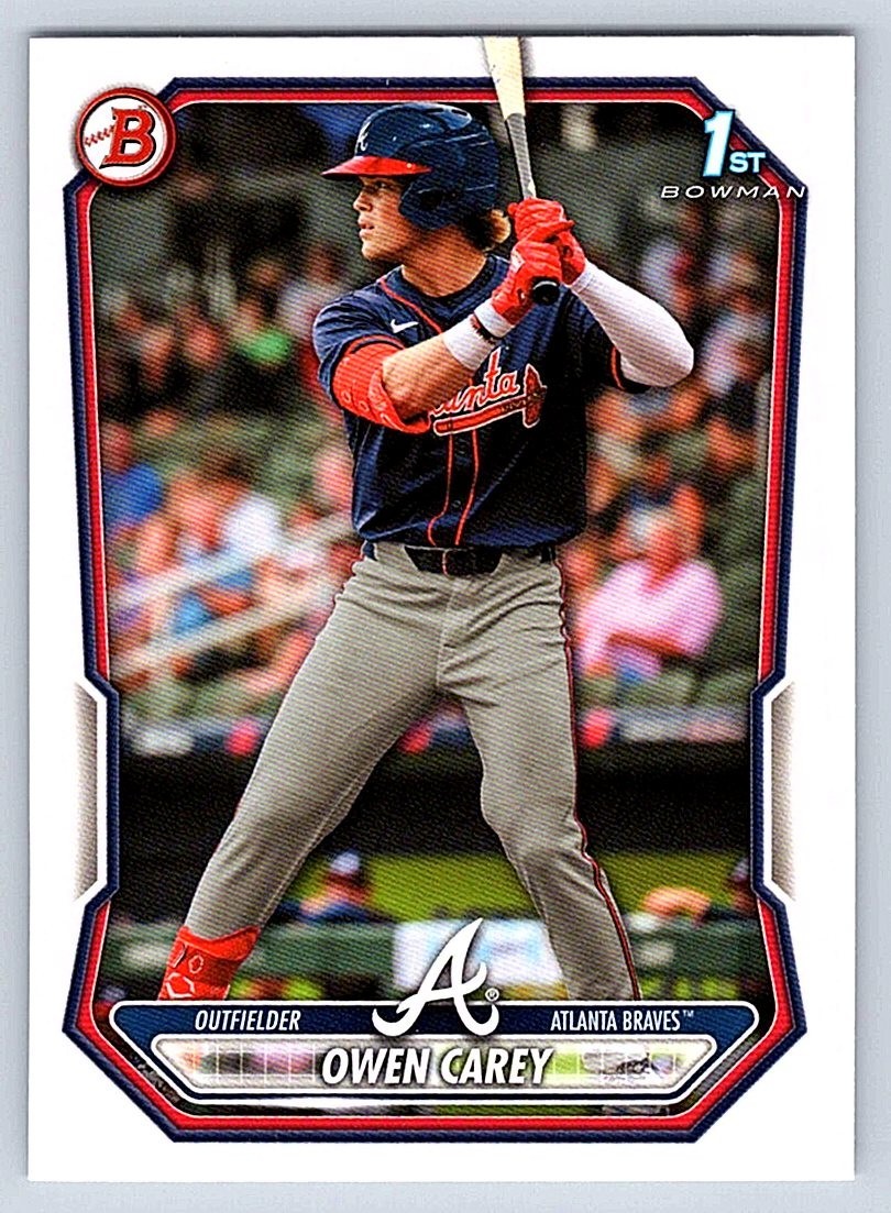 OWEN CAREY BRAVES RC 1st card 2026 BOWMAN PROSPECTS #BP-69