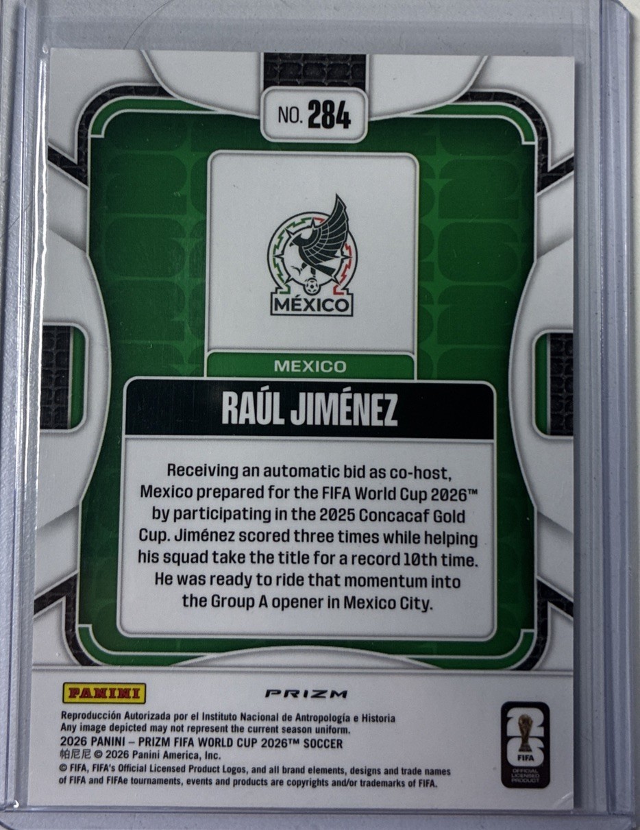 2026 Panini Prizm FIFA WORLD CUP Raúl Jiménez MEXICO RGB Mojo SP Prizm ⚽️ 🇲🇽