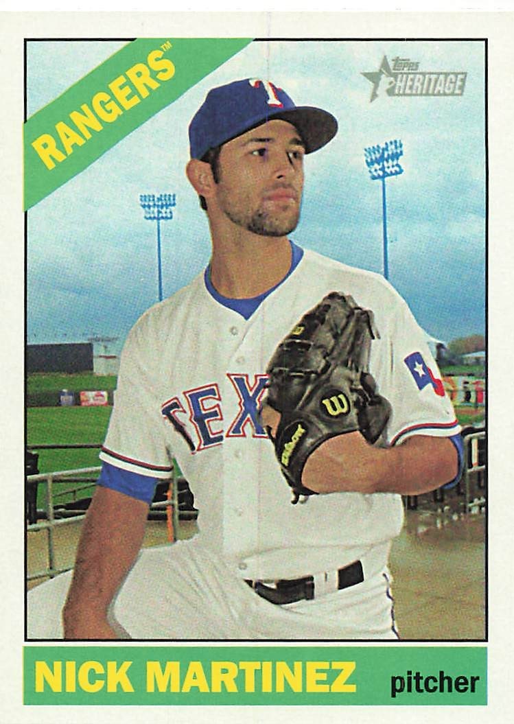 NICK MARTINEZ 2015 TOPPS HERITAGE BASEBALL #658