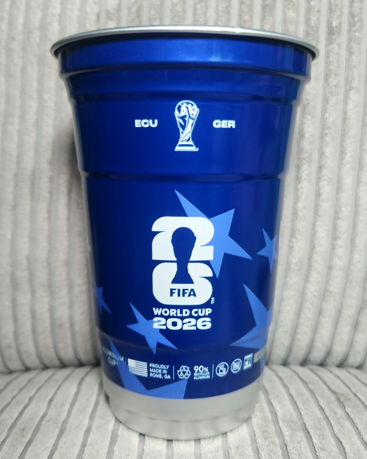 2026 FIFA World Cup: Michelob Ultra ECUADOR vs GERMANY Aluminum Souvenir Cup