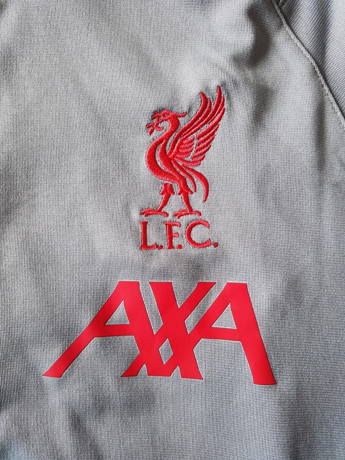 Liverpool Track Top Jacket. Small Adults. Official Nike. Grey Football S.
