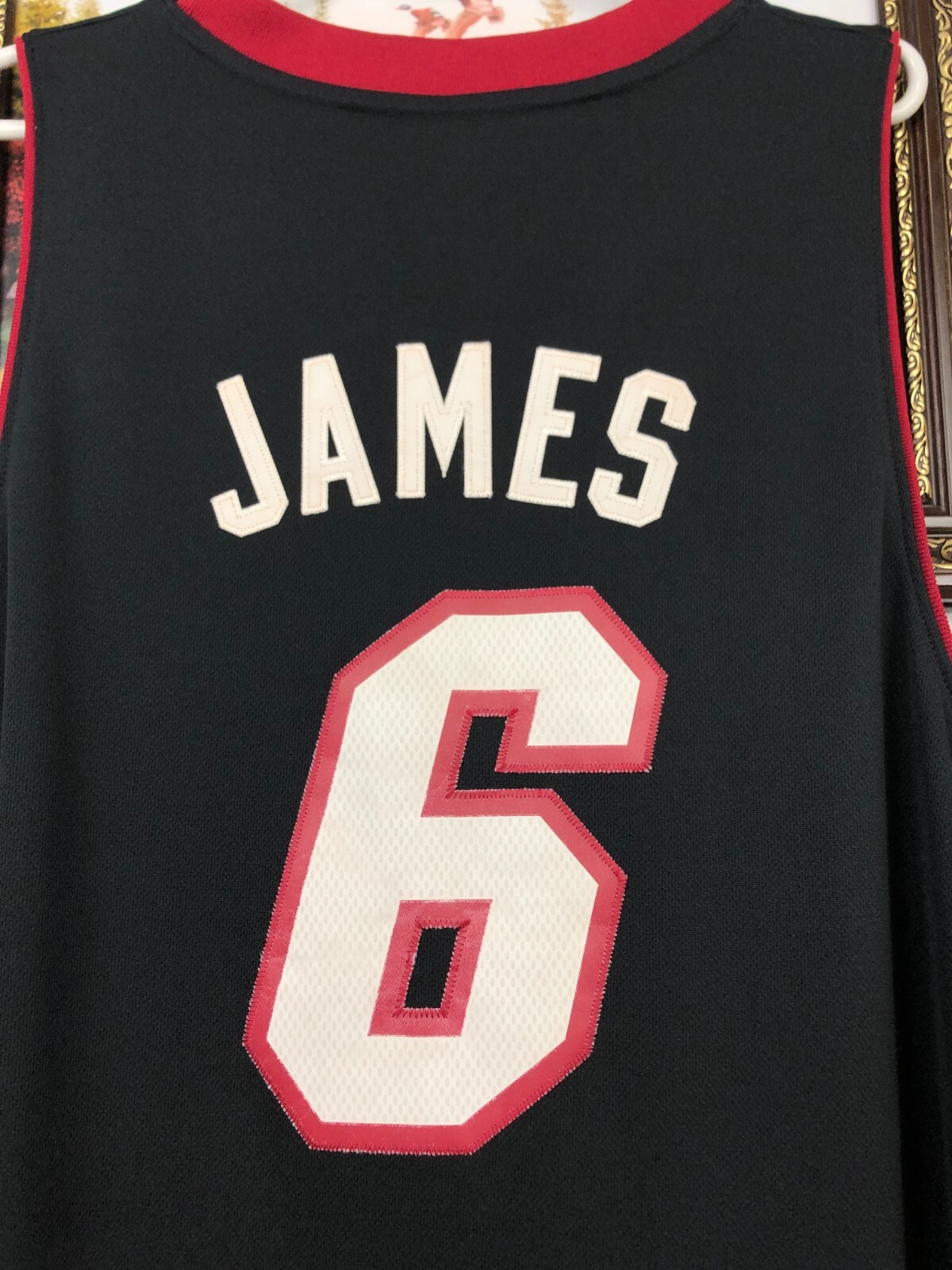 Adidas Miami El Heat LeBron James Latin Nights Swingman Black Jersey Size XL