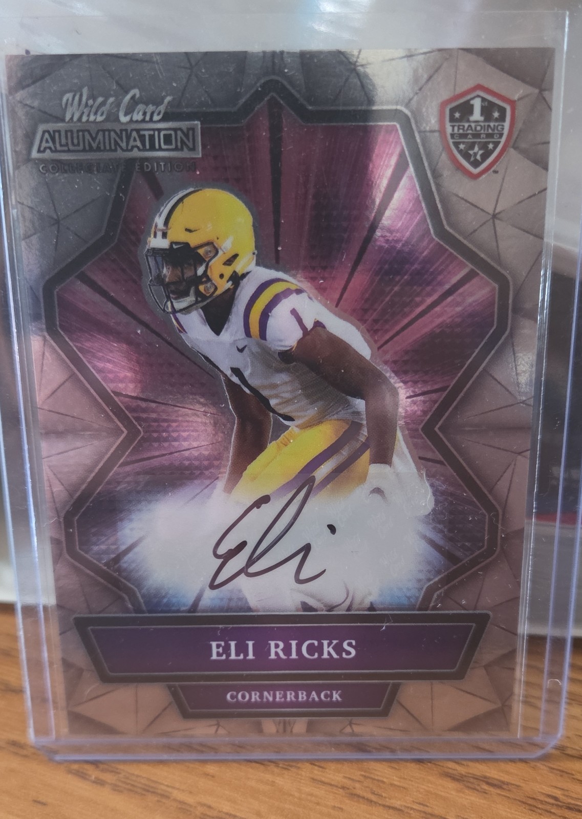 2021 Wild Card Alumination NIL Collegiate autographs Eli Ricks, Eli Ricks