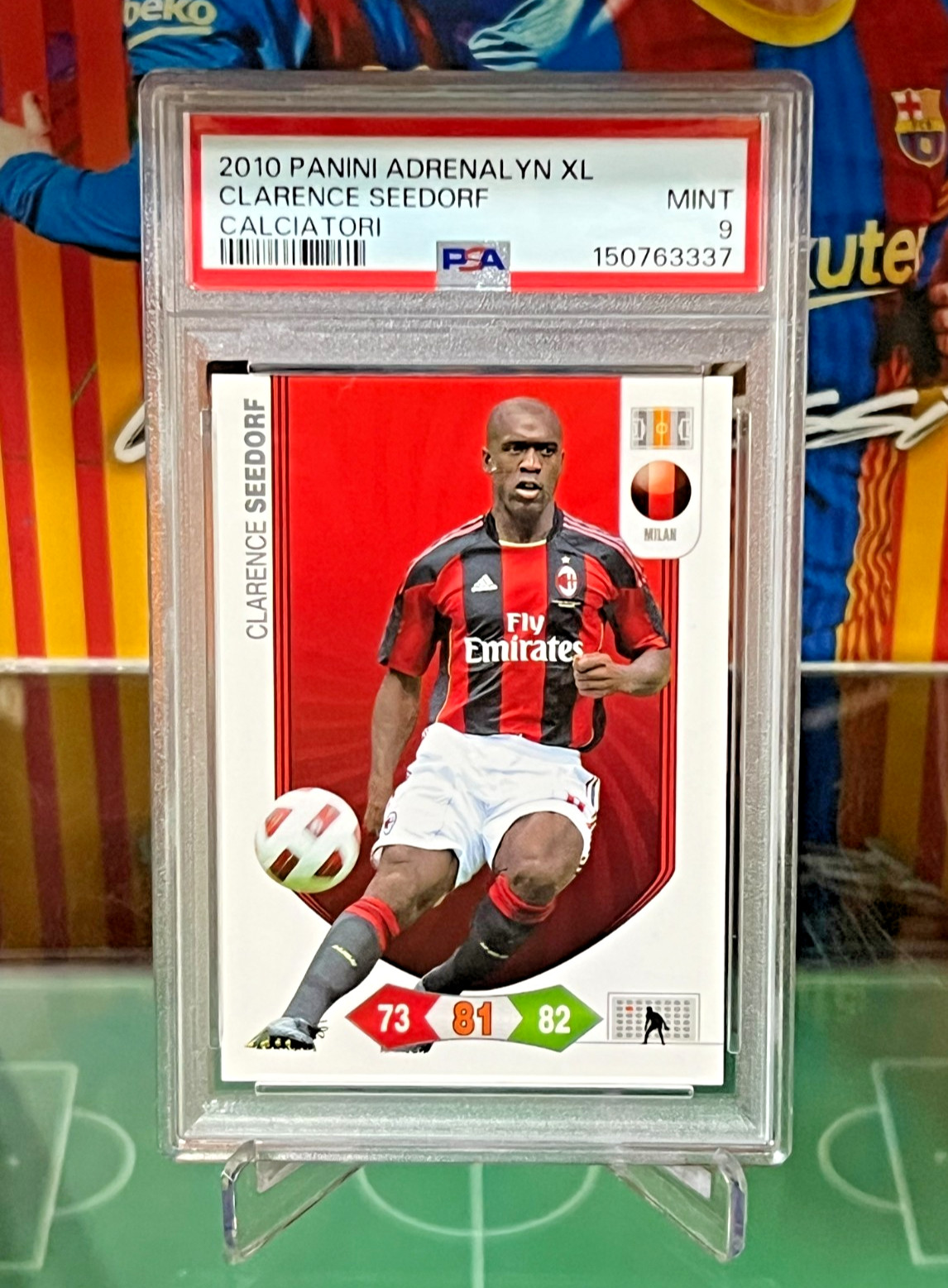 2010-11 Panini Calciatori Adrenalyn XL UEFA Clarence Seedorf PSA 9