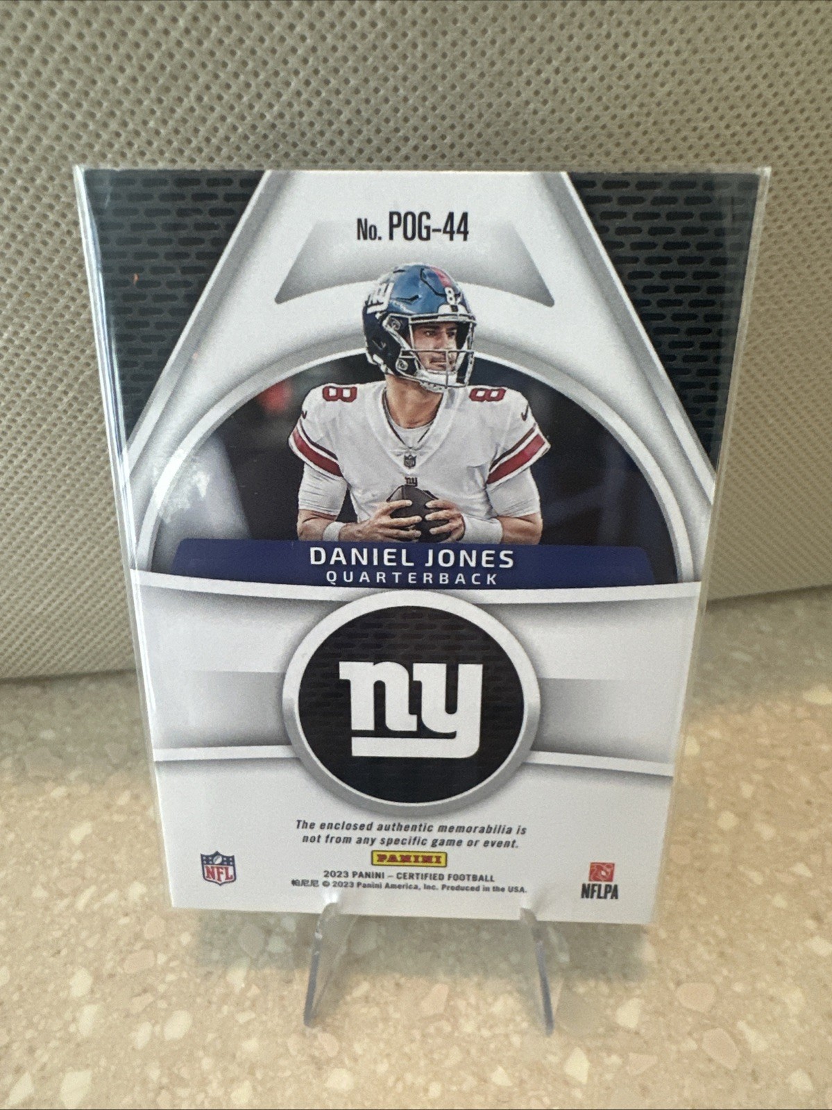 2023 Panini Certified Daniel Jones Piece Of The Game Patch /199!