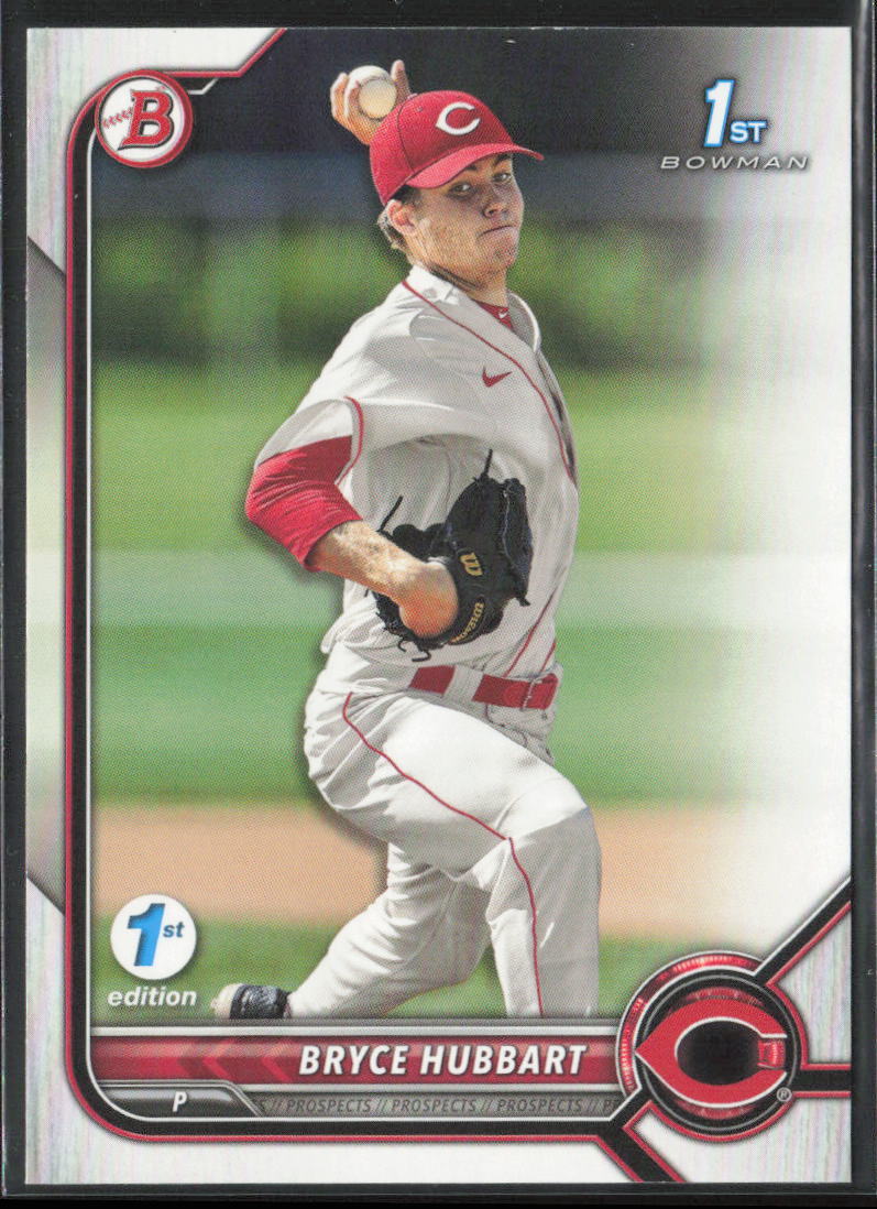 2022 Bowman Draft 1st Edition Bryce Hubbart BD-17 1st | Cincinnati Reds