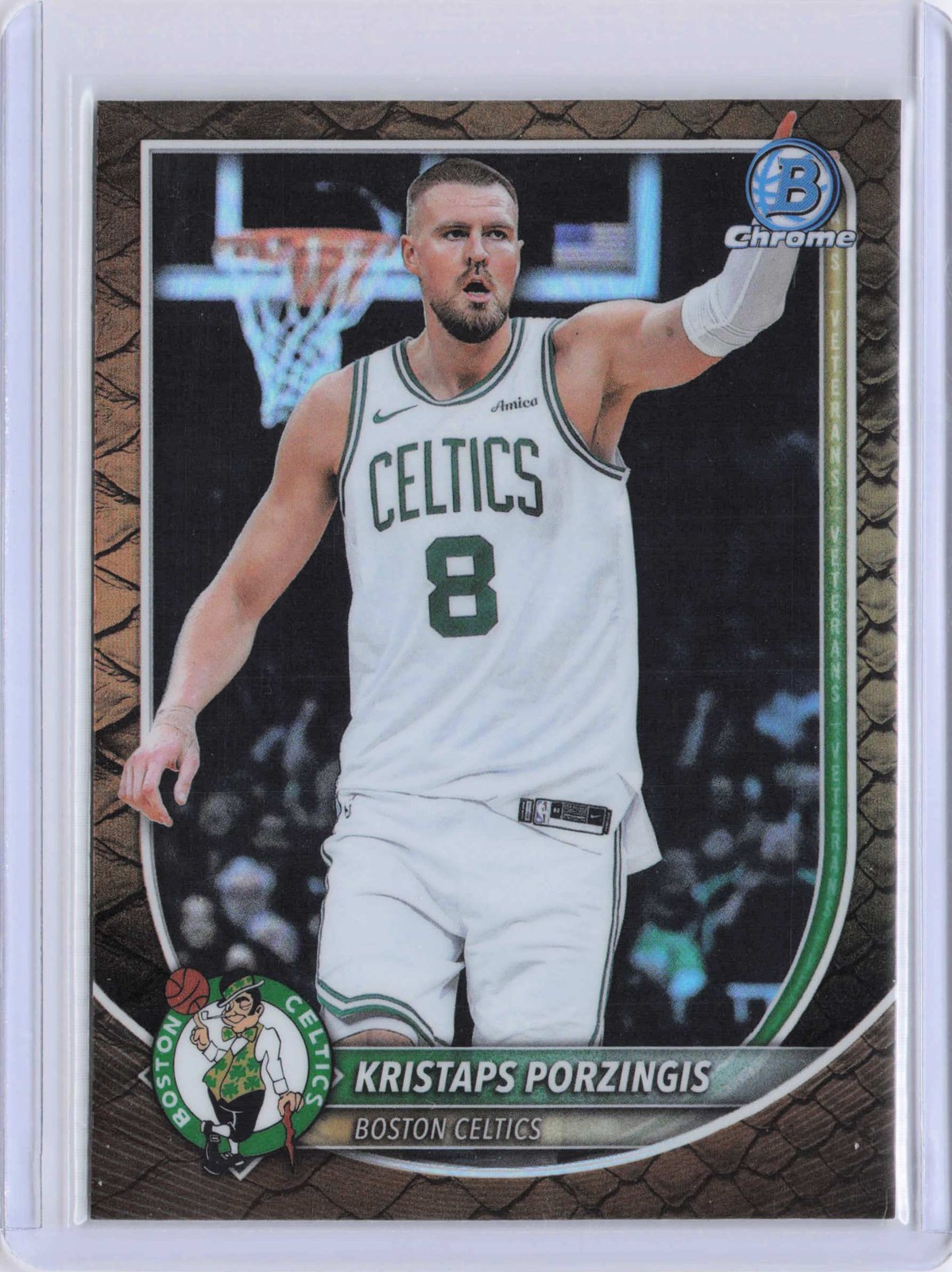 2025-26 Bowman #BCV-148 Kristaps Porzingis Chrome Reptilian Refractors